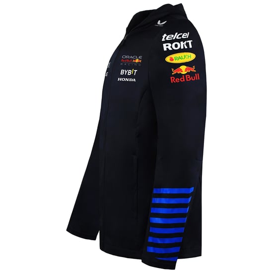 Red Bull Racing F1 2024 Team Mens Navy Track Jacket - Image 3