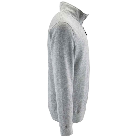 SOLS Heren Stan Zip Staande Kraag Trui (Grijze Melange) - Image 3