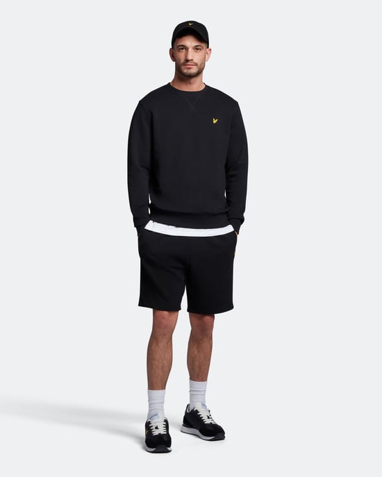 Lyle & Scott sweatshirt met ronde hals in zwart - Image 2