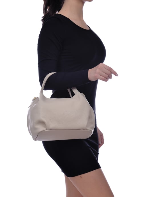 Anna Luchini SS22 AL 1437 Beige Rundleer Tas - Image 5