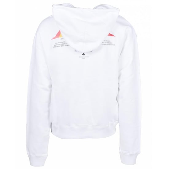 Off-White Graffiti Paint Logo White Hoodie