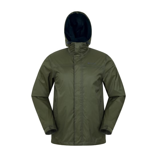 Mountain Warehouse Torrent Waterdichte Jas voor heren (Kaki Groen) - Image 1