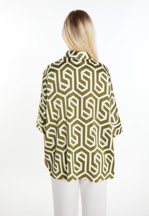 Dreimaster overhemdblouse Dames Gebroken wit olijf - Image 4