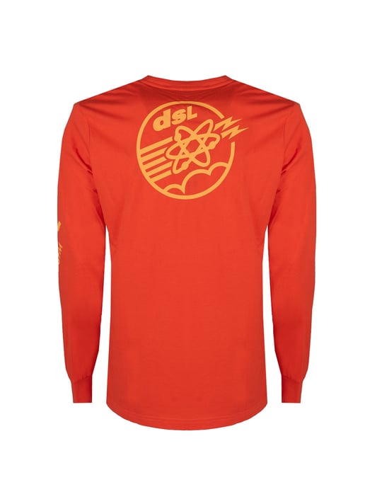 Diesel Longsleeve Just Mannen oranje - Image 1