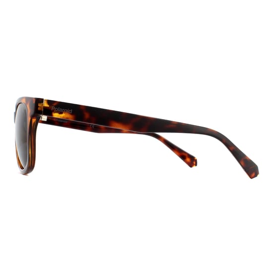 Polaroid Rectangle Unisex Dark Havana Green Polarized Sunglasses