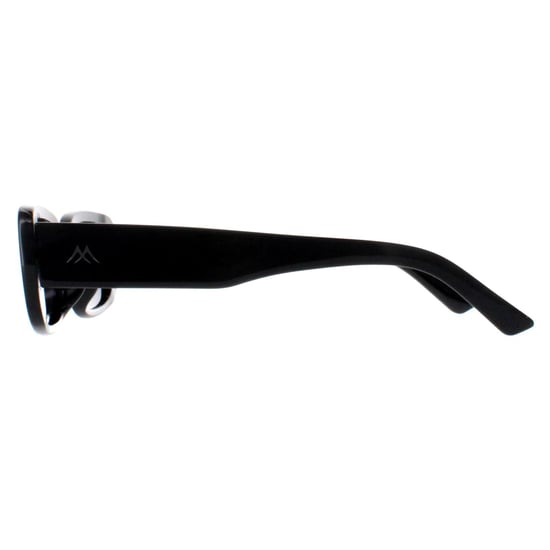 Montana Rectangle Womens Shiny Black Smoke Polarized MP65