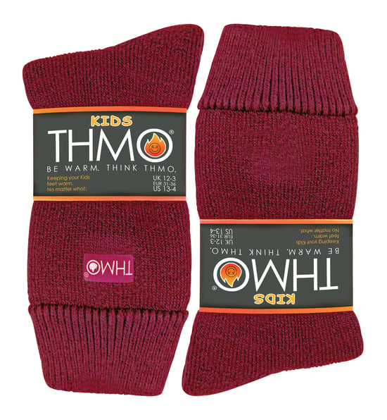 THMO - Thermisch gevoerde kindersokken voor de winter - Fuchsia - Image 2