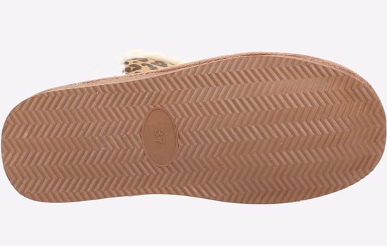 Hush Puppies Ashleigh Dames Pantoffels Met Luipaardprint Van Imitatiebont - Image 4