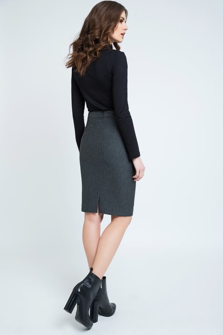 Elegant Stripes Sheath Pencil Skirt