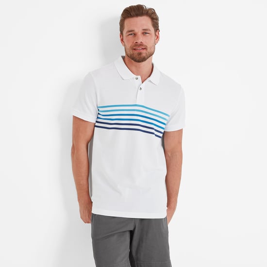 Bolton Mens Polo Shirt Optic White - Image 1