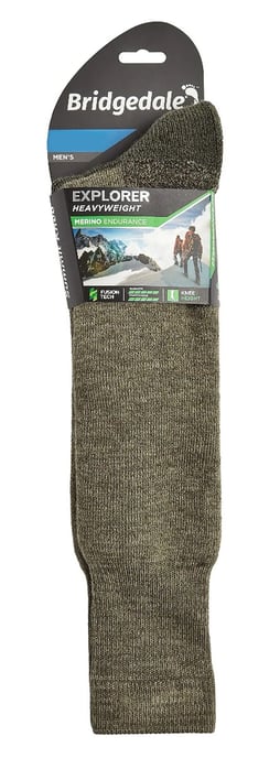 Bridgedale - Heren Outdoor Merinowollen Kniesokken - Olijfgroen - Image 2