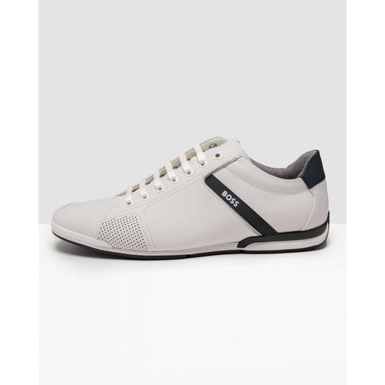 Men's Boss Saturn Low Trainers in White - Image 3