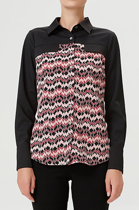 Boheems shirt met veerafdruk - Image 2