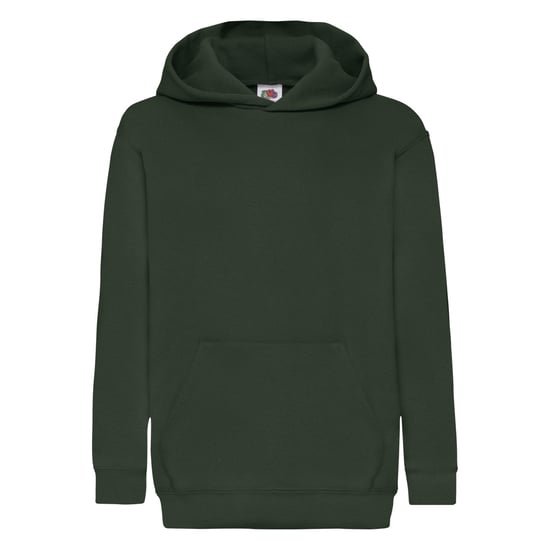 Fruit Of The Loom Kinder Unisex Sweatshirt Met Capuchon / Hoodie (Bottle Groen) - Image 1