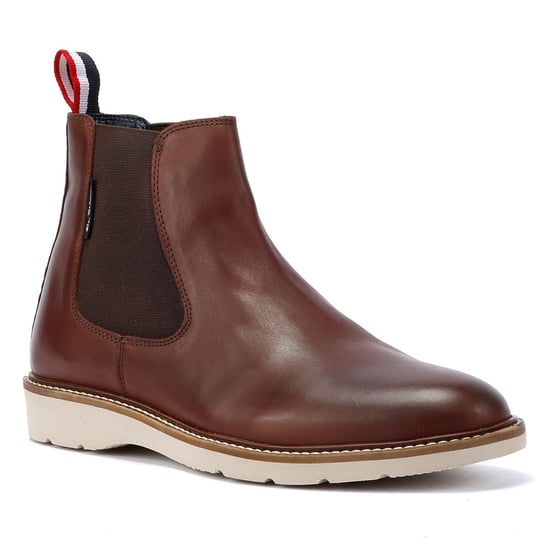 Ben Sherman Hampton Leren Herenlaarzen Bourgondië - Image 2