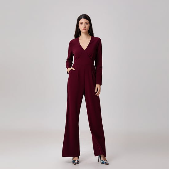 Jumpsuit met V-decolleté - Image 1