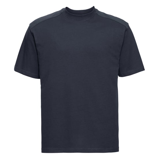 Russell Europa Heren Werkkleding Korte Mouwen Katoenen T-Shirt (Franse marine) - Image 1
