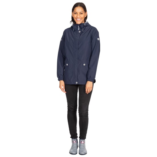 Trespass Womens/Ladies Flourish Waterproof Jacket (Navy)