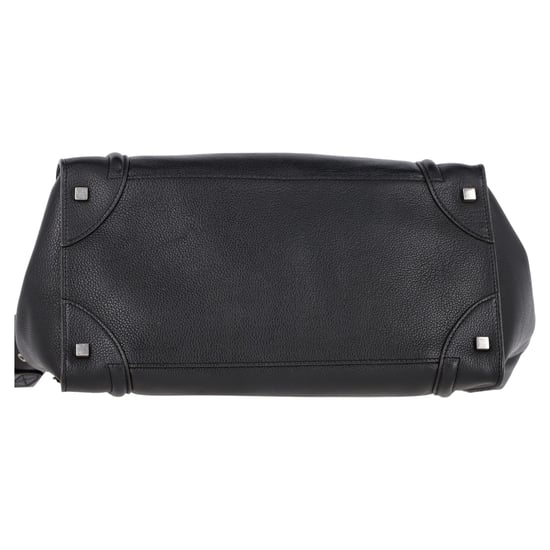 Celine Geroemde Schouder Luggage Tote Tas in Zwart Leder - Image 4