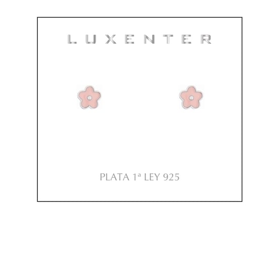 Luxenter 925 Sterling zilveren gerhodineerde oorbellen - Bloem - Image 2