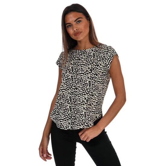 Women's Only Vic Short Sleeve Top in Black