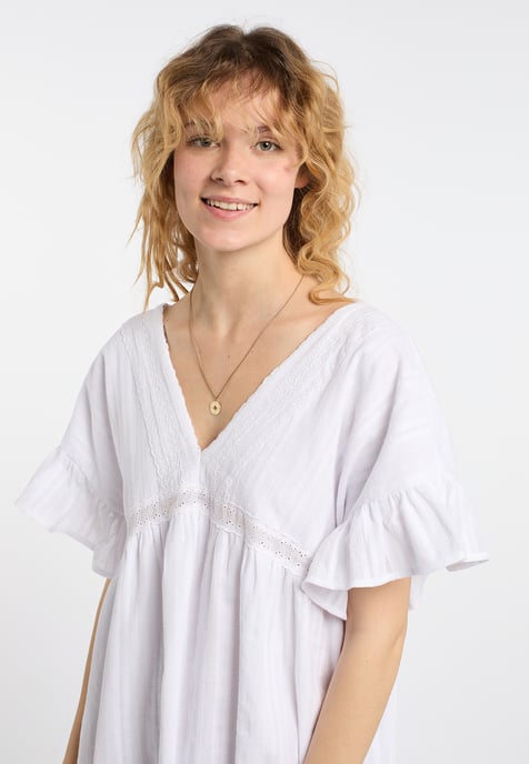 Dreimaster Jurk Dames wit - Image 5