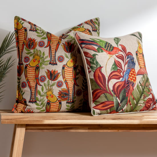 Wylder Tropics Akamba Cockatiels Tropical Feather Filled Cushion - Image 5