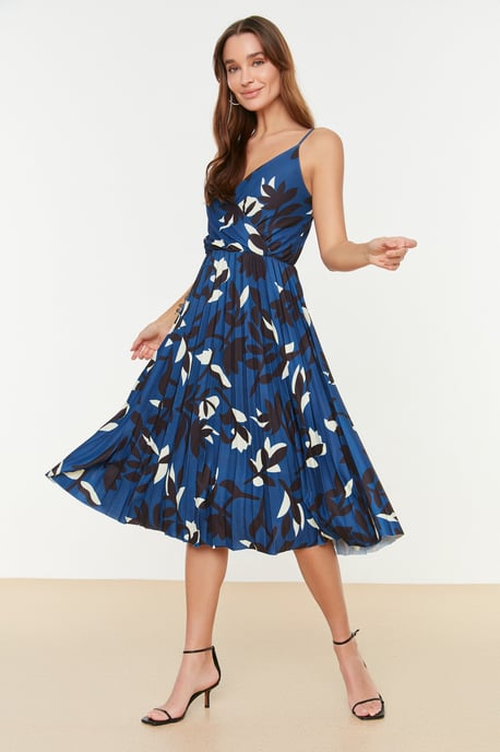Trendyol Vrouw/Meisje Cache-coeur A-lijn Midi Jurk - Image 4