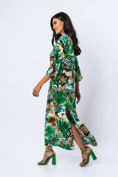 Animal Print kaftan stijl maxi jurk - Image 4