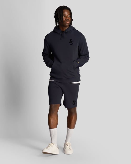 Lyle & Scott Club Emblem Donkerblauwe Hoodie - Image 2