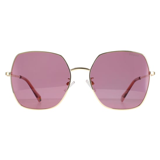 Polaroid Round Womens Gold Pink Pink Polarized PLD 6178/G/S