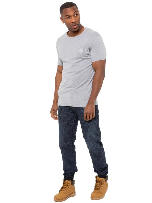 Enzo| Heren Denim Cuffed Jogger Jeans - Donkerblauw - Image 6