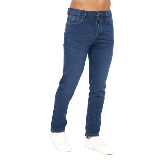 Crosshatch Heren Lampoons Slim Jeans (Stone Wash) - Image 3