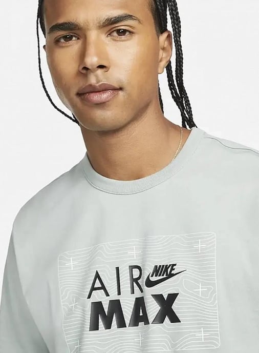 Nike Sportswear Retro Air Max T-shirt in stoffig grijs - Image 3