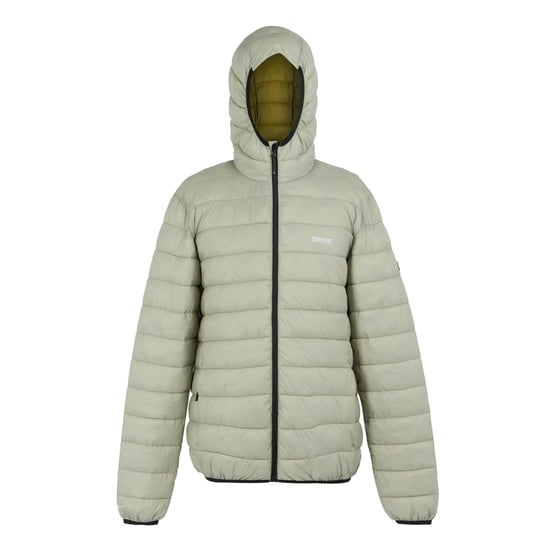 Regatta Mens Marizion Baffled Hooded Padded Jacket (Abbeystone/Nephrite Green)
