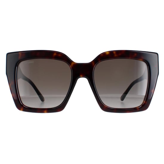 Jimmy Choo Square Womens Dark Havana Brown Gradient Eleni/G/S