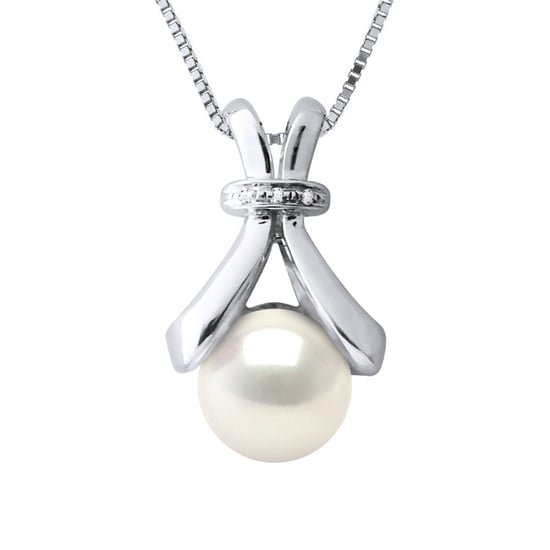 Diamond Pendant 0.010 Cts Gekweekte Pearl Zoetwater 6-7mm White White Gold - Image 1