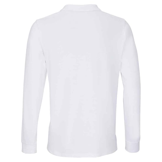 SOLS Unisex Adult Planet Poloshirt met lange mouwen (Wit) - Image 2