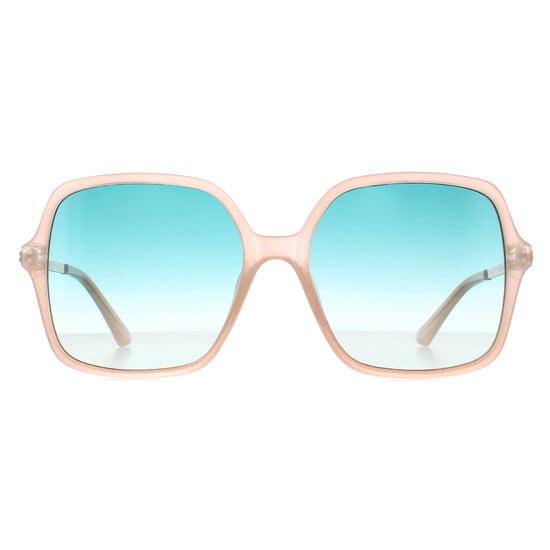 Guess GU7845 57P glanzende beige groene zonnebril met kleurverloop - Image 1