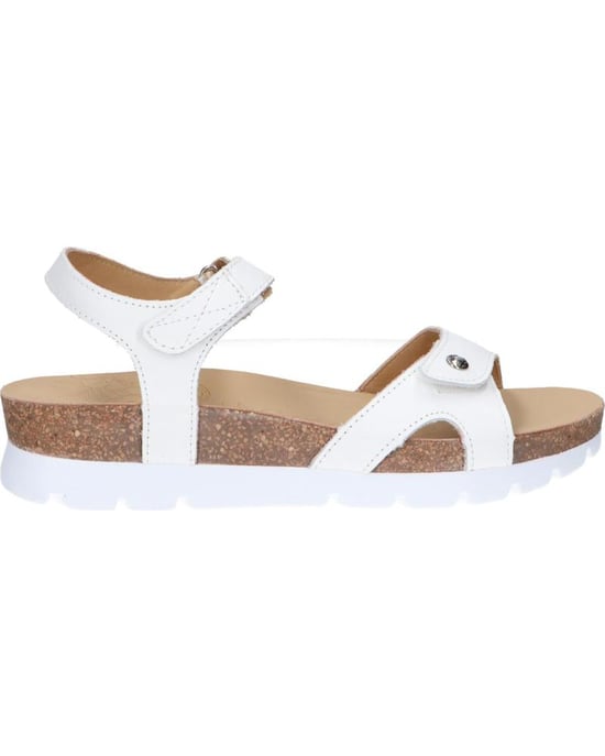 Panama Jack Dames Wedge Witte Leren Platform Sandals - Sulia B1 - Image 1