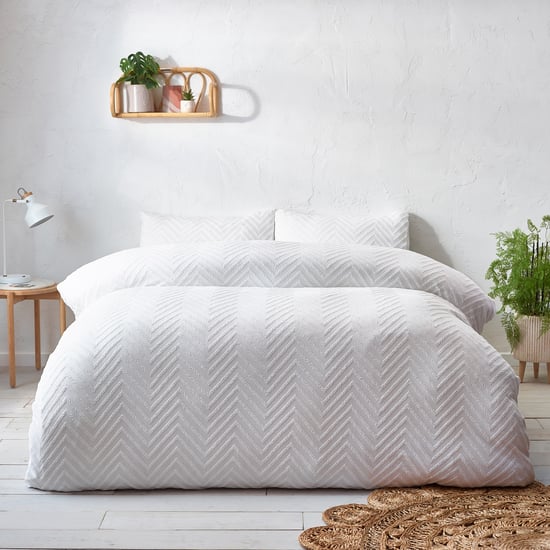 Minimalistisch Chevron Zigzag Tuinbeddegoedset - Image 1