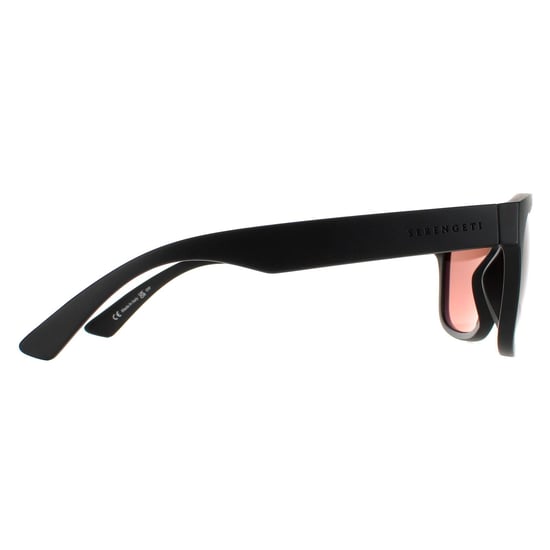 Serengeti Square Unisex Matte Black Saturn Polarized Sedona Chandler