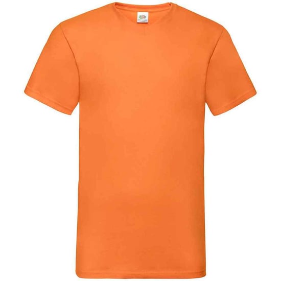 Fruit of the Loom Heren Valueweight V Neck T-shirt (Oranje) - Image 1