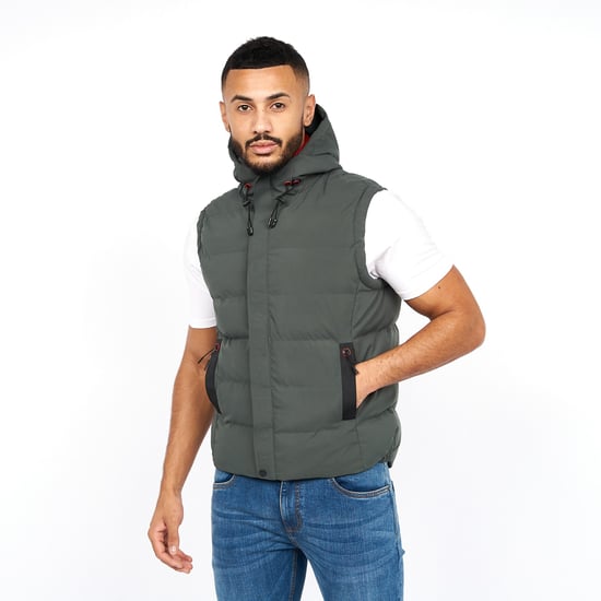 Crosshatch Heren Kampleys Gilet met reliëf (Diepe olijf) - Image 4