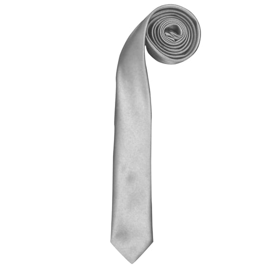 Premier Stropdas - Heren Slank Retrowerk Stropdas (Zilver) - Image 1