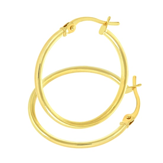 9ct Yellow Gold Classic Hoop Earrings