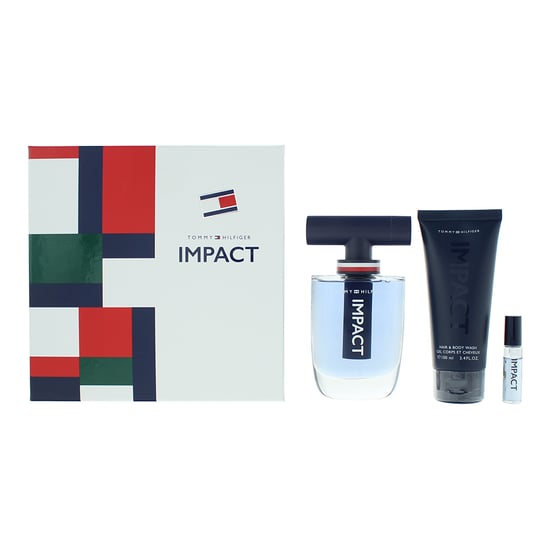 Tommy Hilfiger Impact Eau de Toilette 100ml + 4ml + Body Wash 100ml - Image 1