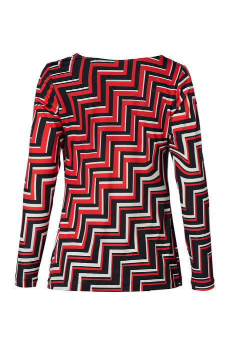 Caitlin Print Top Rood / Multi - Image 5