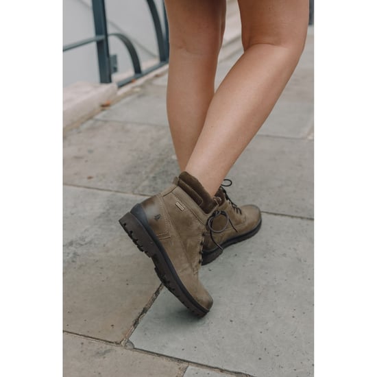 Hush Puppies Annay Leren Vrouwen Laarzen Khaki - Image 6