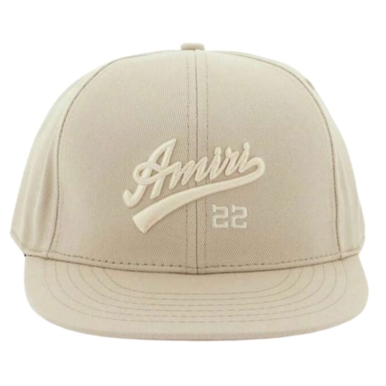 Amiri Baseball Design Tan Beige Fitted Hat